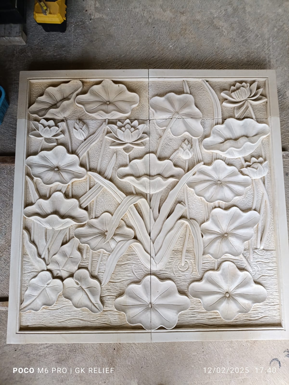 Pagar Relief Batu Alam